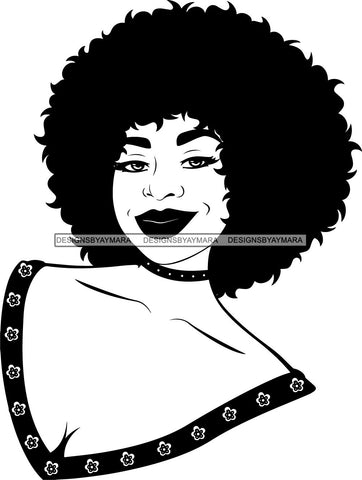 Afro Queen Goddess Melanin Nubian Glamour .SVG Cutting Files For Silhouette and Cricut