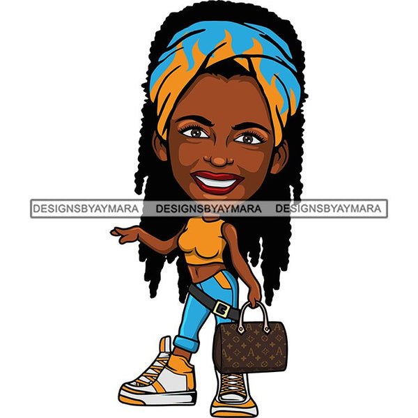 Cute Afro Lola Boss Lady Summer Fashion Dope Diva Glamour .SVG Cutting