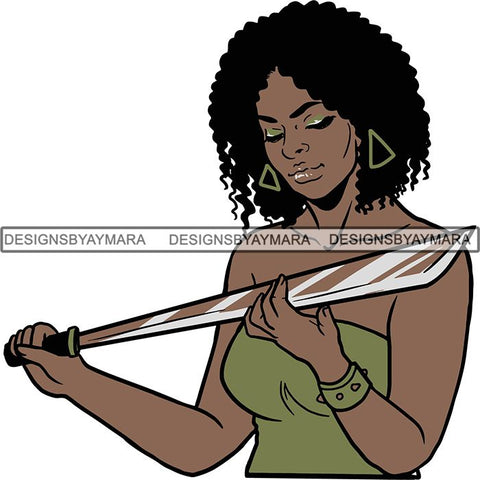 Afro Black Woman Halloween SVG Cutting Files For Silhouette Cricut and More