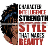 Afro Woman Half Face Life Quotes SVG Cutting Files For Silhouette and Cricut and More!