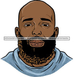 Attractive Black Man Bearded Hipster Model Fashion Male Guy Hombre Masculino Guapo Stylish Close-up Sexy Macho Manly SVG Files For Cutting