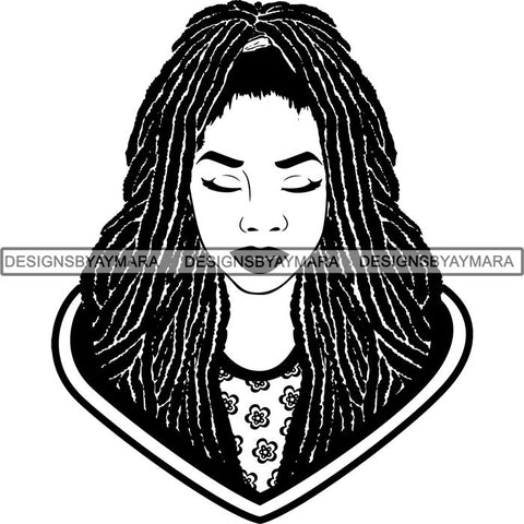 Afro Sexy Goddess Melanin Woman Queen Tattoo SVG Cut Files For Silhouette and Cricut
