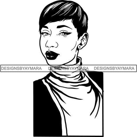 Afro Latina Woman SVG Cutting Files For Silhouette Cricut and More