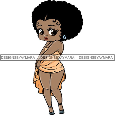 Afro Sexy Queen Betty SVG Cutting Files For Cricut and Silhouette
