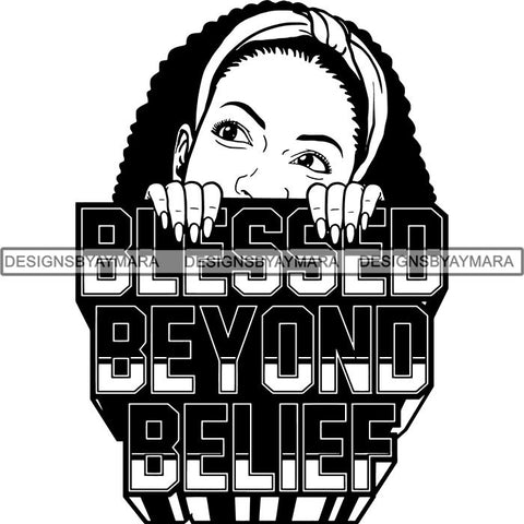 Afro Woman Peeking Peek-a-Boo I see You Melanin Pretty Half Face PNG File For Print Not For Cutting