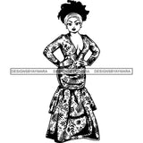 Afro Lola Boss Fashion Diva Glamour .SVG Cutting Files For Silhouette and Cricut and More!
