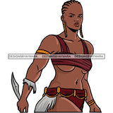 African American Woman Warrior Goddess Proud Roots Fighter Strong Build SVG Cutting Files