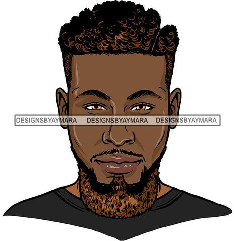 Attractive Black Man Bearded Hipster Model Fashion Male Guy Hombre Masculino Guapo Stylish Close-up Sexy Macho Manly SVG Files For Cutting