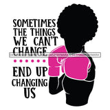 Strong Afro Woman SVG Cancer Survivor Cutting Files For Silhouette Cricut and More