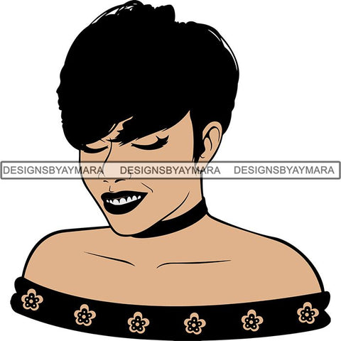 Afro Woman SVG Melanin Nubian Color Cutting Files