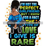 Afro Lola Squatting Bad Ass Life Quotes Confident Lady .SVG Clipart Vector Cutting Files