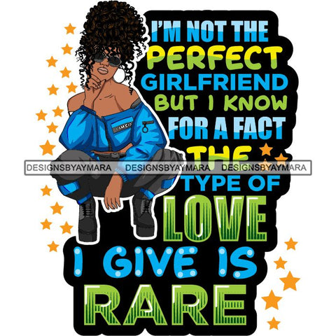 Afro Lola Squatting Bad Ass Life Quotes Confident Lady .SVG Clipart Vector Cutting Files