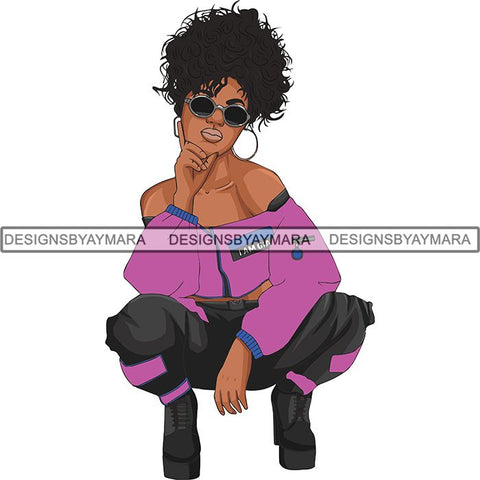 Afro Beautiful Woman Goddess Diva Classy Lady .SVG Cut Files For Silhouette and Cricut