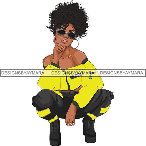 Afro Beautiful Woman Goddess Diva Classy Lady .SVG Cut Files For Silhouette and Cricut