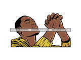 Man Praying God PNG Print File Not For Cutting