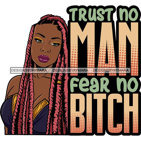 Afro Woman Dreadlocks Locs Hairstyle Gangster Bad Ass Quotes .SVG Cutting Files For Silhouette Cricut and More!