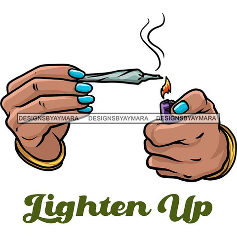 Ganja Narcotic Joint Blunt Weed Leaf Hydroponics Cannabis Woman Smoking Grass Marijuana SVG Cut Files