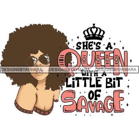 Afro Lady Queen Goddess Melanin Nubian .PNG Print Files Not For Cutting