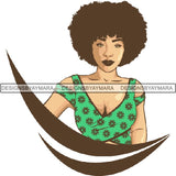 Afro Lady Queen Goddess Melanin Nubian .PNG Print Files Not For Cutting