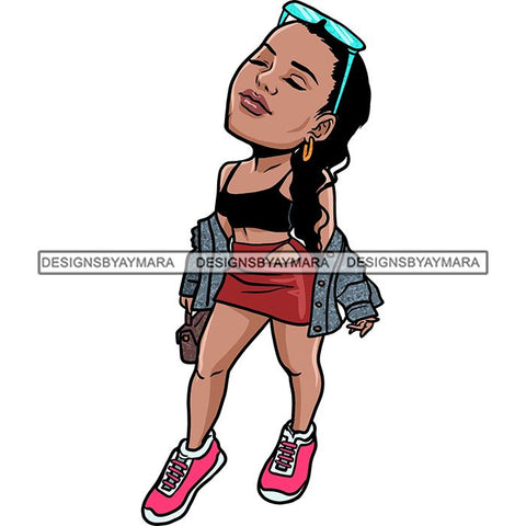 Fashion Woman Model Posing Summer Outfit Vogue Goddess Glamour Trendy Clothing Vector SVG Cutting Files