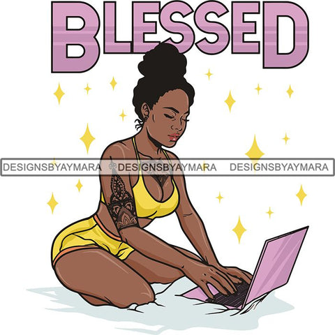 Dope Diva Blessed Life Quotes SVG Cutting Files For Silhouette Cricut and More