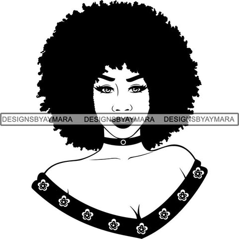 Afro Latina Woman SVG Cutting Files For Silhouette Cricut and More