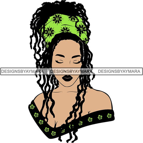 Afro Woman SVG Melanin Nubian Color Cutting Files