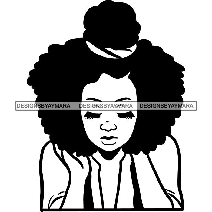 Afro African American Lady Woman Classy Nubian SVG Cutting Files ...