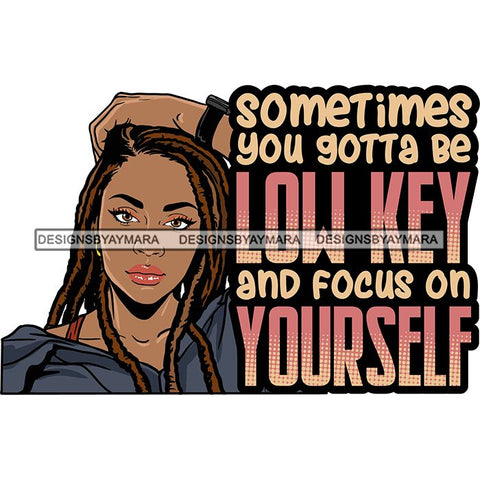 Afro Woman Dreadlocks Locs Hairstyle Gangster Bad Ass Quotes .SVG Cutting Files For Silhouette Cricut and More!