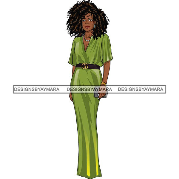 Bundle 6 Classy Afro Woman African American Goddess SVG PNG JPG Cutting Files