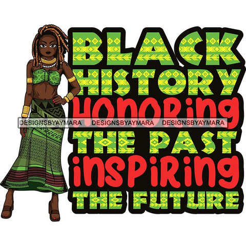 Afro Lola Black History Month Quotes .SVG Clipart Vector Cutting Files For Circuit Silhouette Cricut and More!