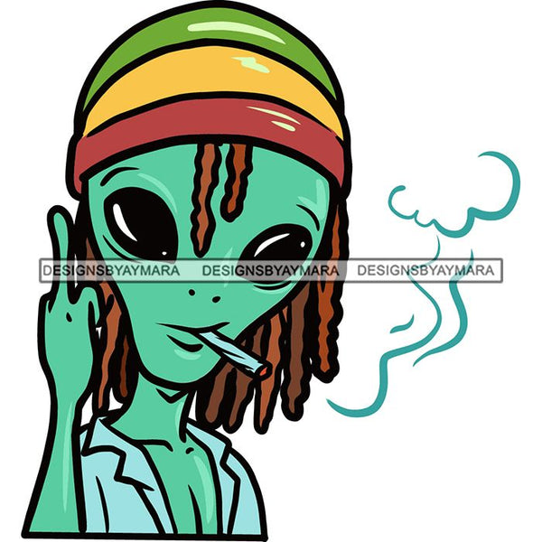 Ganja Narcotic Joint Blunt Weed Leaf Hydroponics Cannabis Woman Smoking Grass Marijuana SVG Cut Files