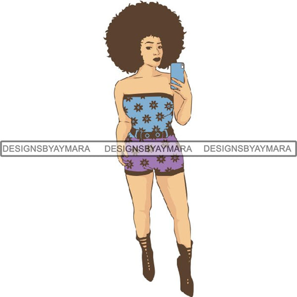 Melanin Bald Short Hairstyle Queen Goddess Nubian .SVG Cut Files For Silhouette and Cricut and Much More