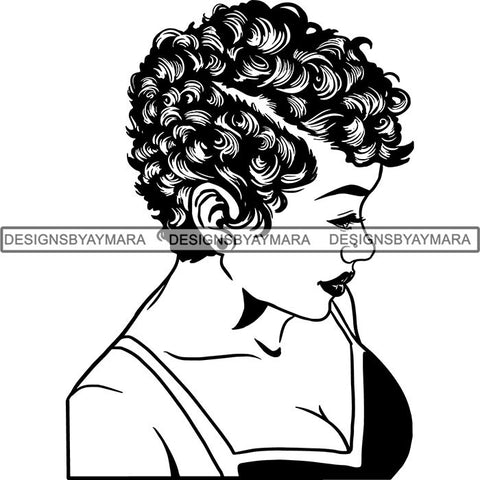 Afro Latina Woman SVG Cutting Files For Silhouette Cricut and More