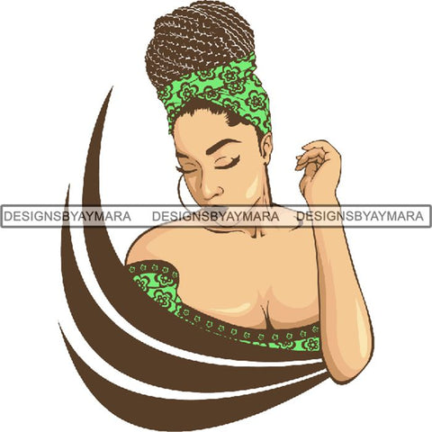Afro Lady Queen Goddess Melanin Nubian .PNG Print Files Not For Cutting