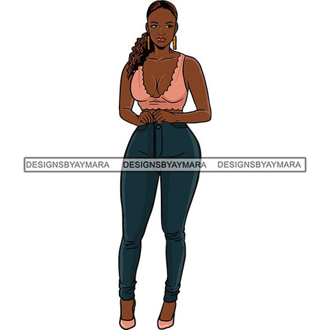 Fashion Diva Glamour Afro Classy Sexy Lady SVG PNG JPG Vector Files For Cutting and More