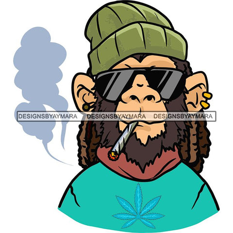 Ganja Narcotic Joint Blunt Weed Leaf Hydroponics Cannabis Woman Smoking Grass Marijuana SVG Cut Files