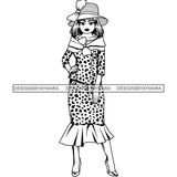 Afro Classy Lola Church Lady Glamour .SVG Clipart Vector Cutting Files For Circuit Silhouette Cricut and More!