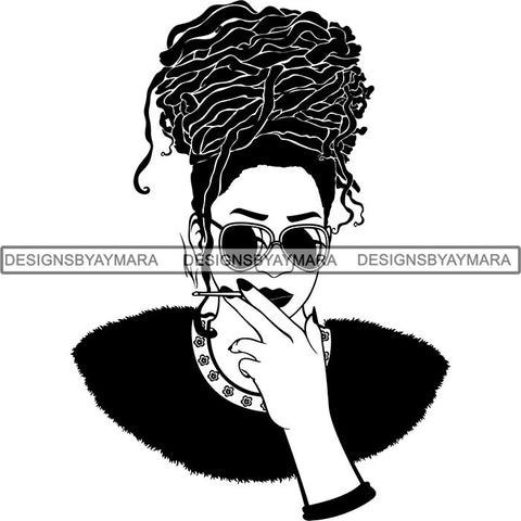 Afro Woman SVG Cut Files For Silhouette and Cricut