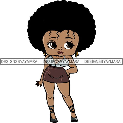 Afro Sexy Queen Betty SVG Cutting Files For Cricut and Silhouette