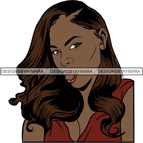 Afro Latina Woman SVG Cutting Files For Silhouette Cricut and More