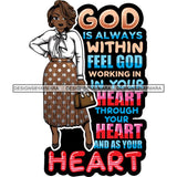 Afro Classy Lola Elegance Glamour Church Lady God Lord Dios Quotes .SVG Clipart Vector Cutting Files For Circuit Silhouette Cricut and More!