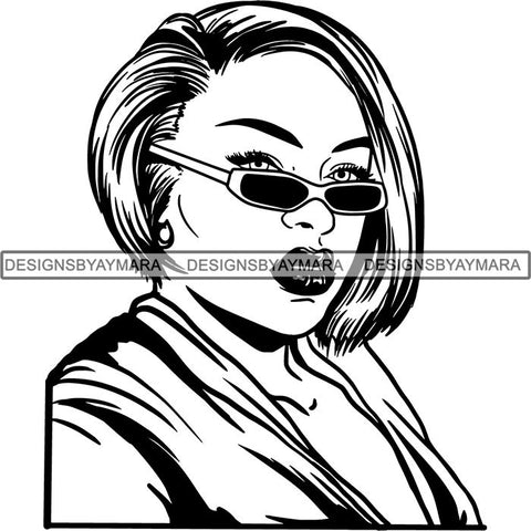 Afro Latina Woman SVG Cutting Files For Silhouette Cricut and More