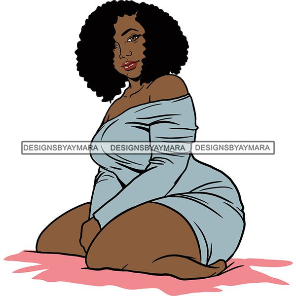BBW Thick Thigh Woman Sassy Exotic Curvy Big Bone Goddess .SVG Cutting Files For Silhouette and Cricut and More!