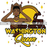 Washington Queen Football Team SVG Cutting Files For Silhouette Cricut and More