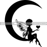 Afro Fairy Fantasy Magic SVG Cut Files For Silhouette and Cricut