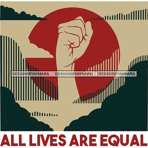 Black Lives Matter Humanity Social Protest Justice Black-Owned Businesses SVG PNG JPG Vector Cutting Files