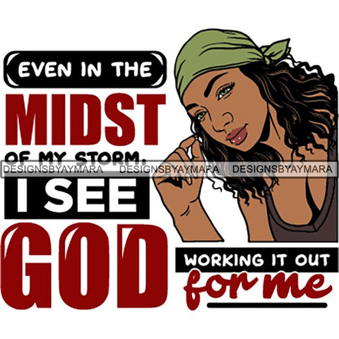 Black Proud Woman God Blessings Life Quotes SVG Files For Cutting and More