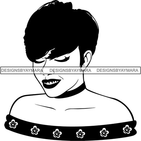 Afro Latina Woman SVG Cutting Files For Silhouette Cricut and More