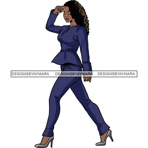 Fashion Diva Glamour Afro Classy Sexy Lady SVG PNG JPG Vector Files For Cutting and More